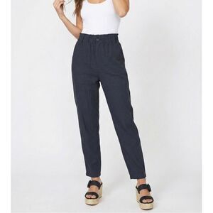 ✨ Wit & Wisdom Paperboy Pants 8 Black Linen Blend High Waist Crochet Boho
